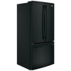 GE 33 Inch French Door Refrigerator, Counter Depth, Black - GWE19JGLBB