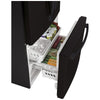 GE 33 Inch French Door Refrigerator, Counter Depth, Black - GWE19JGLBB