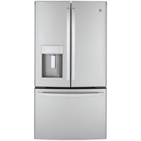 GE 22.1 cu. ft. Counter-Depth French Door Refrigerator, Stainless Steel - GYE22GYNFS