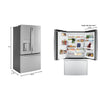 GE 22.1 cu. ft. Counter-Depth French Door Refrigerator, Stainless Steel - GYE22GYNFS