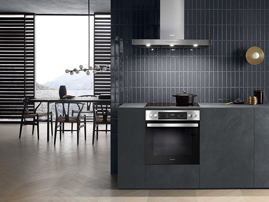 Miele 24 Inch Convection Oven + Electric Cooktop Bundle - H2265-1E_KM6002 BUN