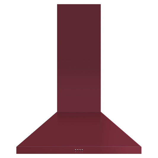 Fisher & Paykel 36 Inch Pyramid Chimney Wall Range Hood, Red - HC36PCR1