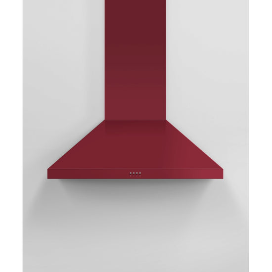 Fisher & Paykel 36 Inch Pyramid Chimney Wall Range Hood, Red - HC36PCR1
