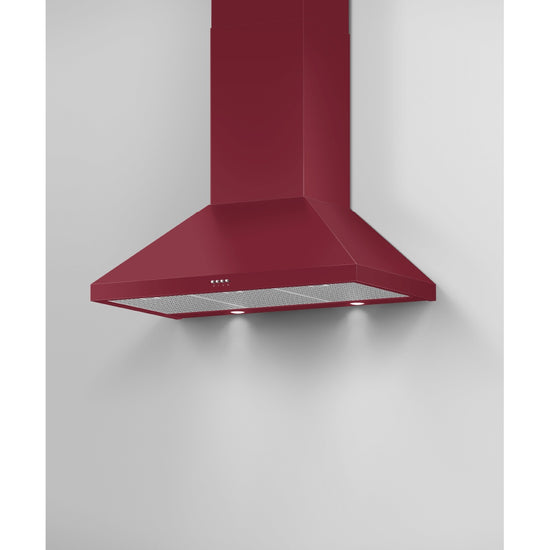 Fisher & Paykel 36 Inch Pyramid Chimney Wall Range Hood, Red - HC36PCR1
