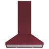 Fisher & Paykel 36 Inch Pyramid Chimney Wall Range Hood, Red - HC36PCR1