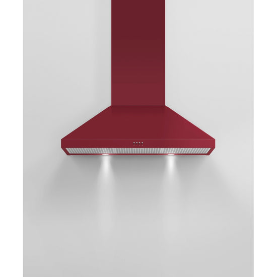 Fisher & Paykel 36 Inch Pyramid Chimney Wall Range Hood, Red - HC36PCR1