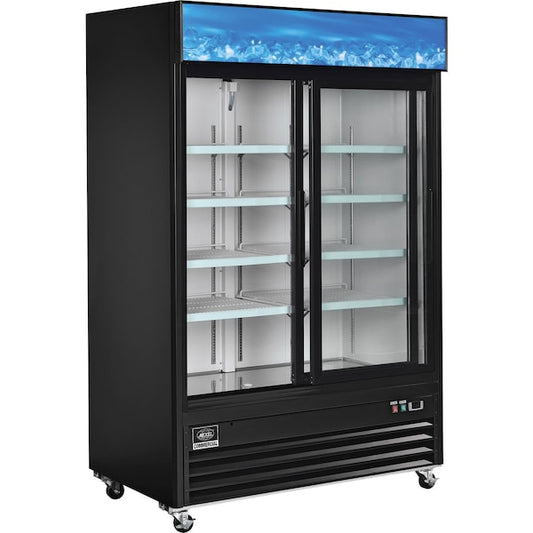 EURODIB 53 INCH BLACK MERCHANDISER WITH 44 CU. FT. CAPACITY - G1.2YBM2F-HC