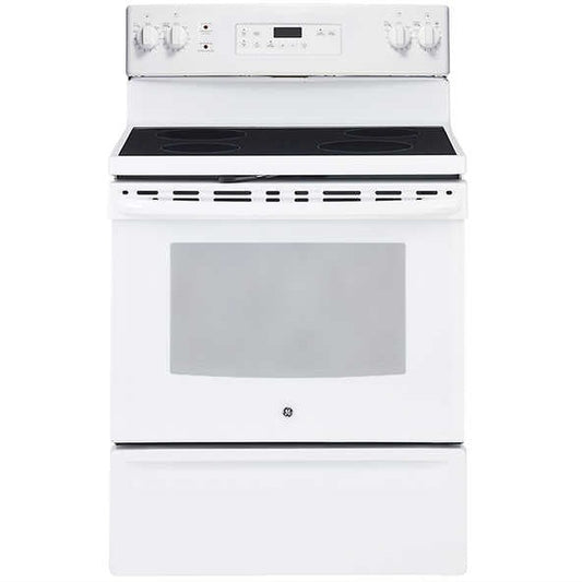 GE 30 Inch Electric Range, 5.0 cu. ft., White - JCB630DKWW