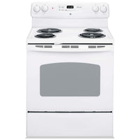 GE 30 Inch Free-Standing Electric Range with 5.0 cu. ft. Capacity, White - JCBP240DMWW
