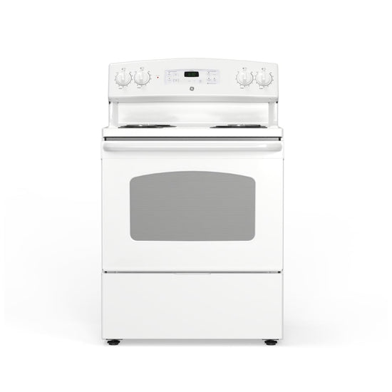 GE 30 Inch Freestanding Electric Range, White - JCBS280DMWW