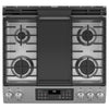 GE 30 Inch Slide-In Gas Double Oven Range, Stainless Steel - JCGSS86SPSS