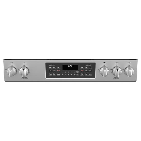 GE 30 Inch Slide-In Gas Double Oven Range, Stainless Steel - JCGSS86SPSS