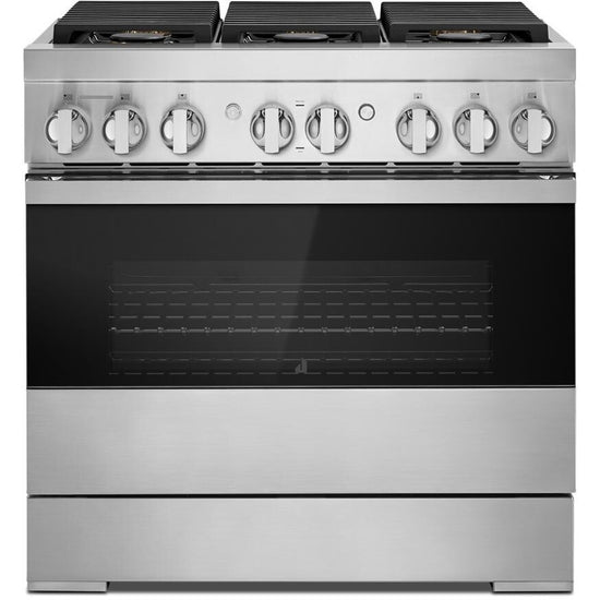 JennAir 36 Inch Smart Dual Fuel Professional Range with 6 Burners - JDRP436HM