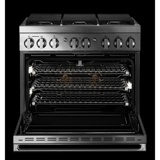 JennAir 36 Inch Smart Dual Fuel Professional Range with 6 Burners - JDRP436HM