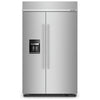 KitchenAid 48 Inch Built-In Side-by-Side Refrigerator, Stainless Steel - KBSD708MSS