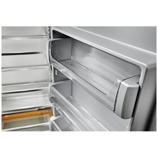 KitchenAid 48 Inch Built-In Side-by-Side Refrigerator, Stainless Steel - KBSD708MSS