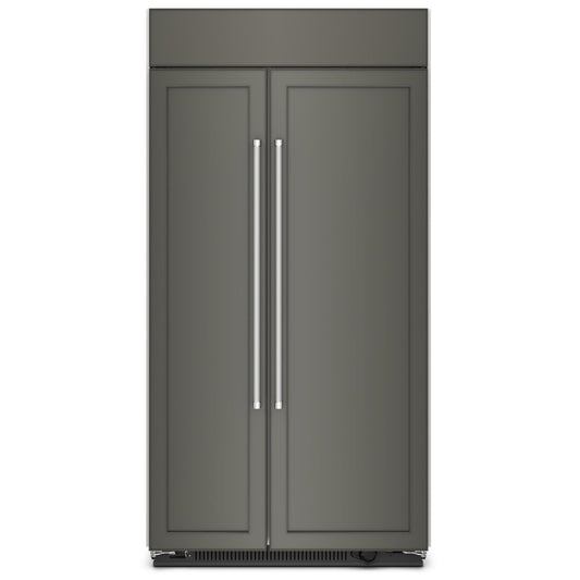 KitchenAid 42 Inch Built-In Side-by-Side Refrigerator, Panel Ready - KBSN702MPA