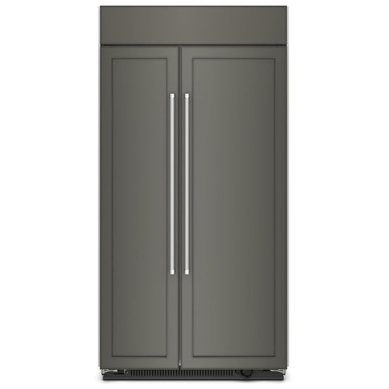 KitchenAid 42 Inch Built-In Side-by-Side Refrigerator, Panel Ready - KBSN702MPA