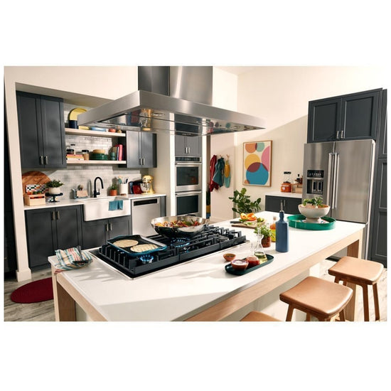 KitchenAid 36 Inch Gas-on-Glass Cooktop - KCGG536PBL