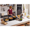 KitchenAid 36 Inch 5-Element Sensor Induction Cooktop, Black - KCIG556JBL
