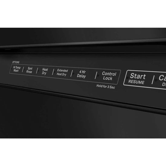 KitchenAid 24 in. Front Control Tall Tub Dishwasher, Black - KDFE204KBL