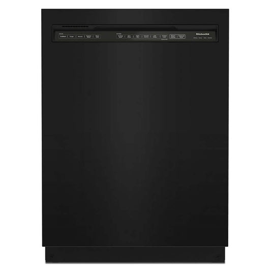 KitchenAid 24 in. Front Control Tall Tub Dishwasher, Black - KDFE204KBL