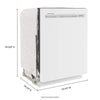 KitchenAid 24 Inch Built-In Dishwasher, White - KDFE204KWH