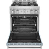 KitchenAid 30 Inch Freestanding Gas Range, Misty Blue - KFGC500JMB