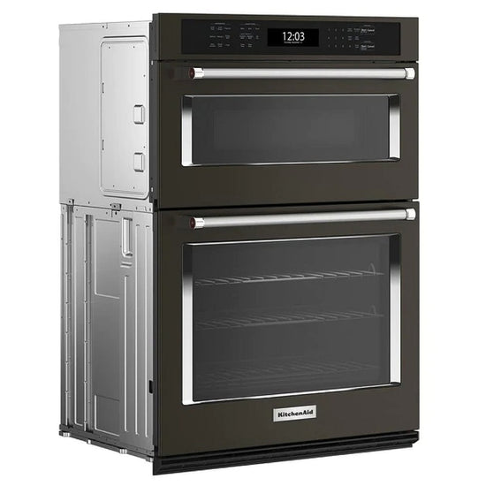 KitchenAid 30 Inch Microwave Wall Oven Combo with Air Fry - KOEC530PBS (Ships in 7-10 Days)