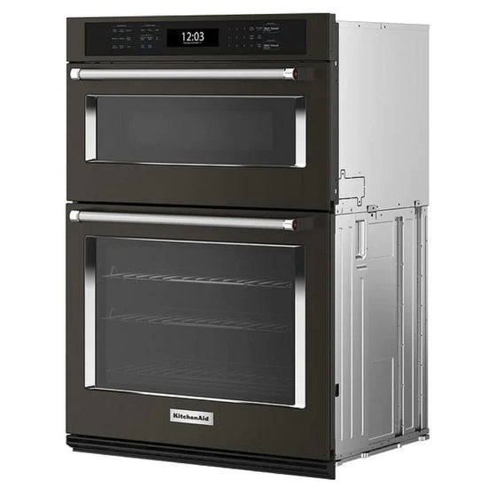 KitchenAid 30 Inch Microwave Wall Oven Combo with Air Fry - KOEC530PBS (Ships in 7-10 Days)