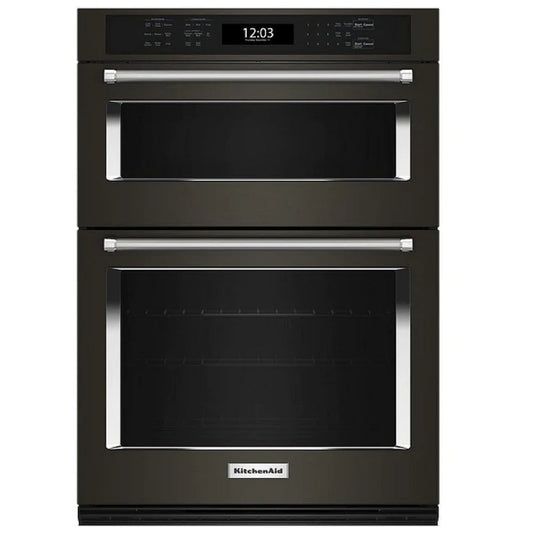 KitchenAid 30 Inch Microwave Wall Oven Combo with Air Fry - KOEC530PBS (Ships in 7-10 Days)