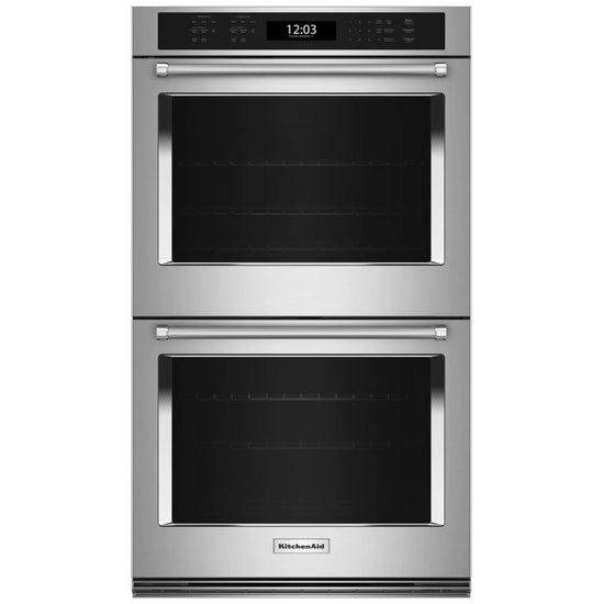 KitchenAid 27 Inch Double Wall Oven with Air Fry Mode - KOED527PBS