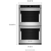 KitchenAid 27 Inch Double Wall Oven with Air Fry Mode - KOED527PBS