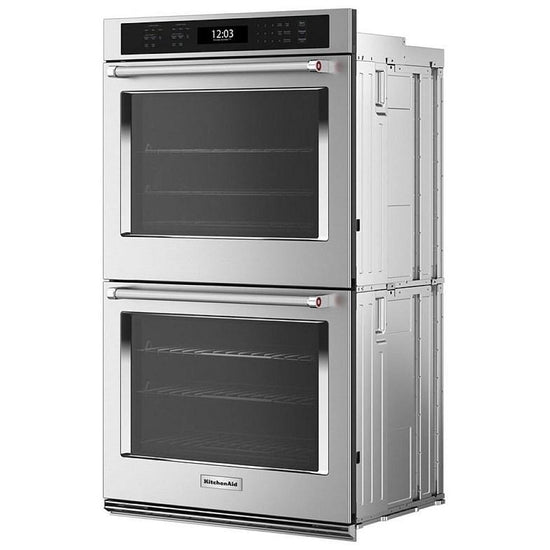 KitchenAid 27 Inch Double Wall Oven with Air Fry Mode - KOED527PBS