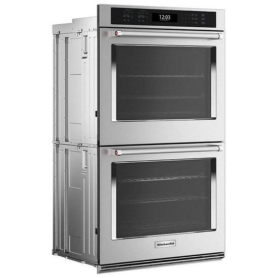 KitchenAid 27 Inch Double Wall Oven with Air Fry Mode - KOED527PBS