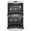 KitchenAid 30 Inch Double Electric Wall Oven with Air Fry Mode, White - KOED530PWH