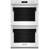 KitchenAid 30 Inch Double Electric Wall Oven with Air Fry Mode, White - KOED530PWH