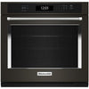 KitchenAid 30 Inch Single Electric Wall Oven with Air Fry Mode - KOES530PBS