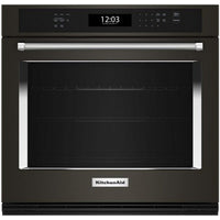 KitchenAid 30 Inch Single Electric Wall Oven with Air Fry Mode - KOES530PBS