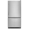 KitchenAid 30 Inch Bottom Freezer Refrigerator, Stainless Steel - KRBR109ESS