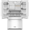 KitchenAid 36 Inch Counter-Depth French Door Refrigerator, 20 Cu. Ft., White - KRFC136RWH