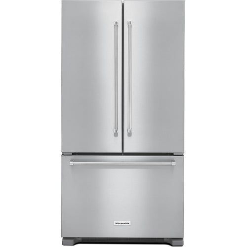 KitchenAid 36 Inch Counter Depth French Door Refrigerator with 22 cu. ft. Capacity - KRFC302ESS