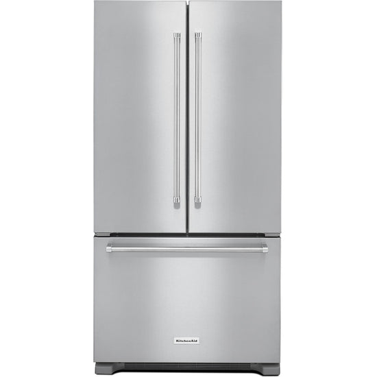 KitchenAid 36 Inch Counter Depth French Door Refrigerator with 22 cu. ft. Capacity - KRFC302ESS