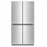 KitchenAid 36 Inch Counter-Depth 4-Door Refrigerator with 19.4 cu. ft. Capacity, PrintShield Finish - KRQC506MPS