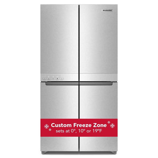 KitchenAid 36 Inch Counter-Depth French Door Refrigerator, 19.4 Cu. Ft. - KRQC506MPS