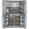 KitchenAid 36 Inch Counter-Depth 4-Door French Door Refrigerator with 19.4 cu. ft. Capacity, Stainless Steel - KRQC736RPS