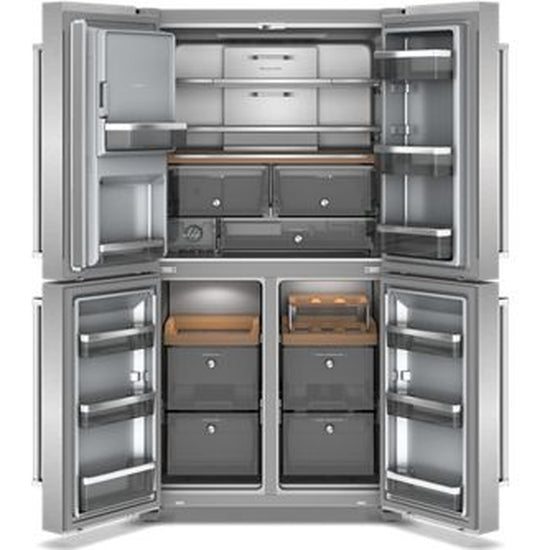 KitchenAid 36 Inch Counter-Depth 4-Door French Door Refrigerator with 19.4 cu. ft. Capacity, Stainless Steel - KRQC736RPS