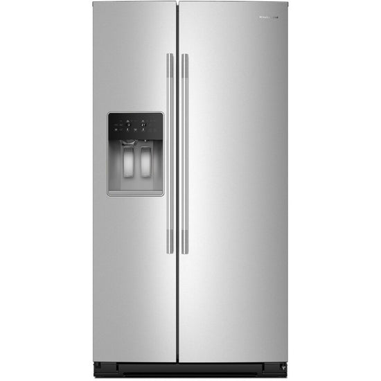 KitchenAid 36 Inch Side-by-Side Refrigerator with 28.7 cu. ft. Capacity, Stainless Steel - KRSF536RPS