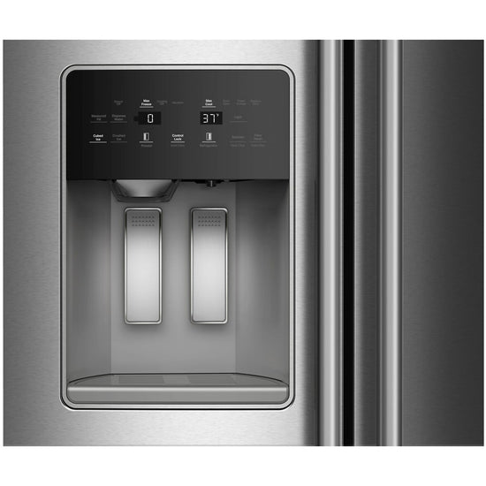 KitchenAid 36 Inch Side-by-Side Refrigerator with 28.7 cu. ft. Capacity, Stainless Steel - KRSF536RPS