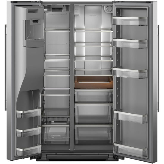KitchenAid 36 Inch Side-by-Side Refrigerator with 28.7 cu. ft. Capacity, Stainless Steel - KRSF536RPS